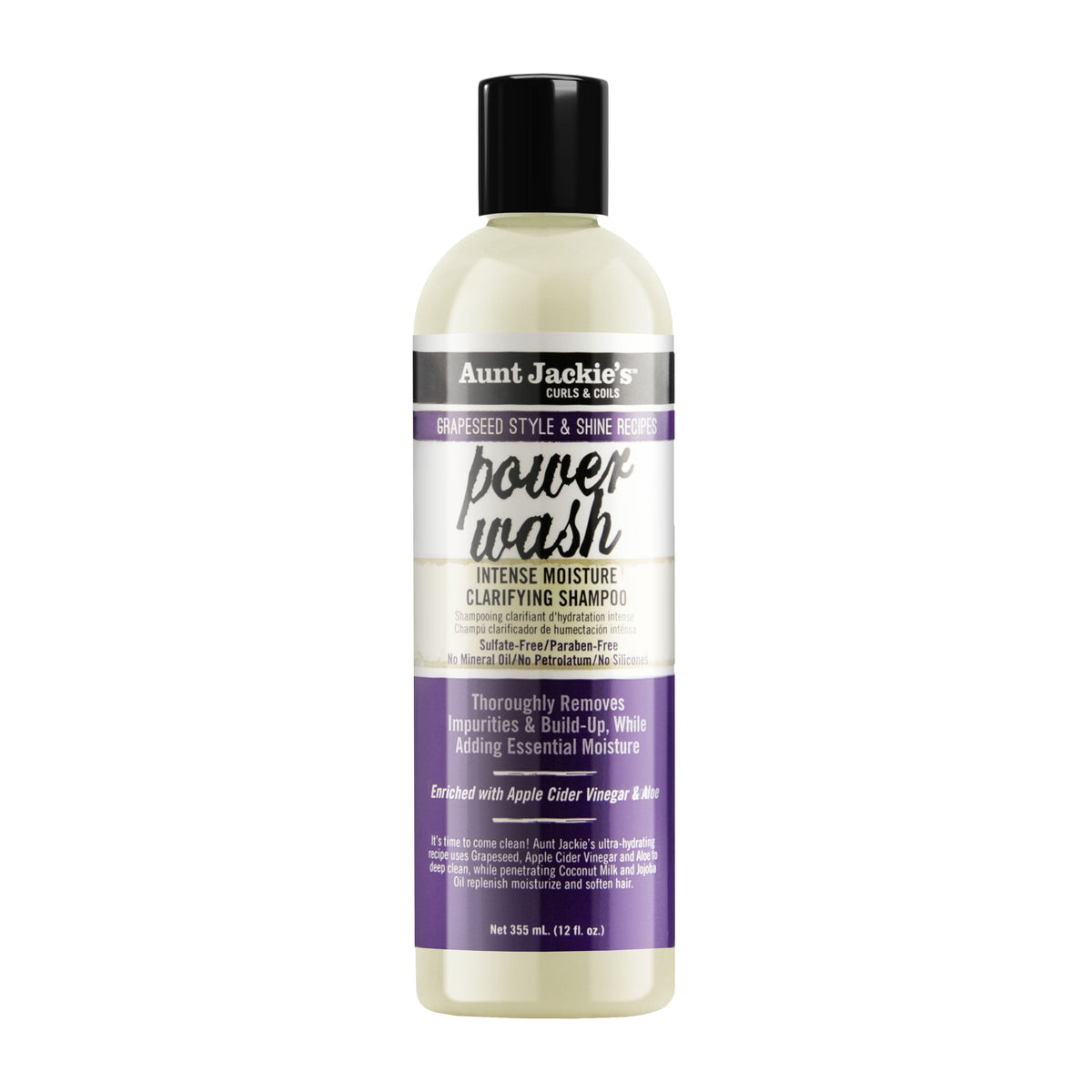 Aunt Jackie's Power Wash Intense Moisture Clarifying Shampoo