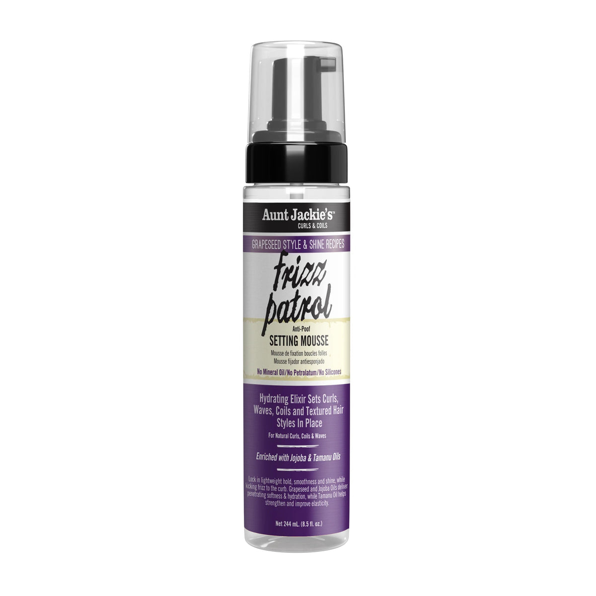 Aunt Jackie's Frizz Patrol Anti-Poof Setting Mousse