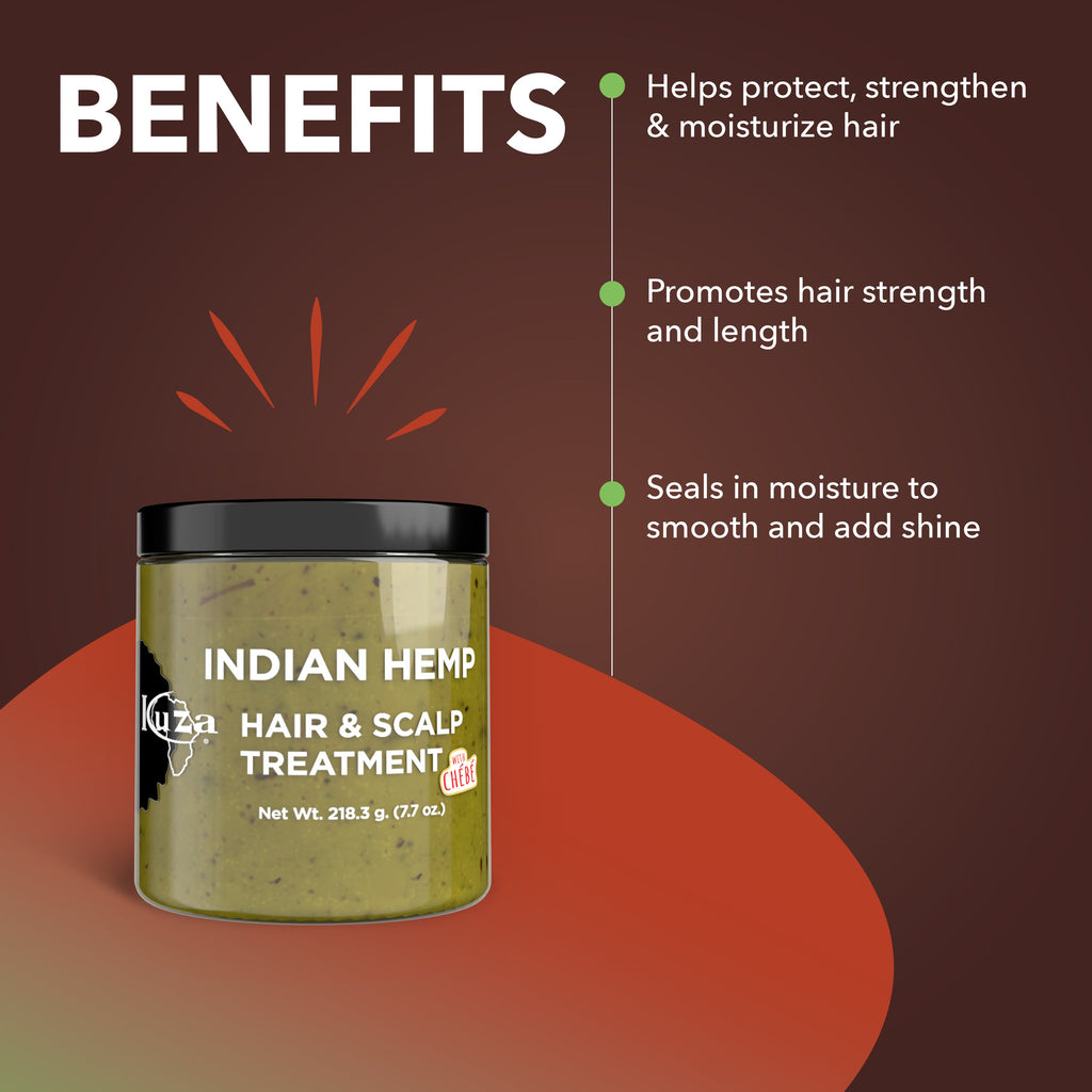 Kuza Indian Hemp Hair & Scalp Treatment with Chébé