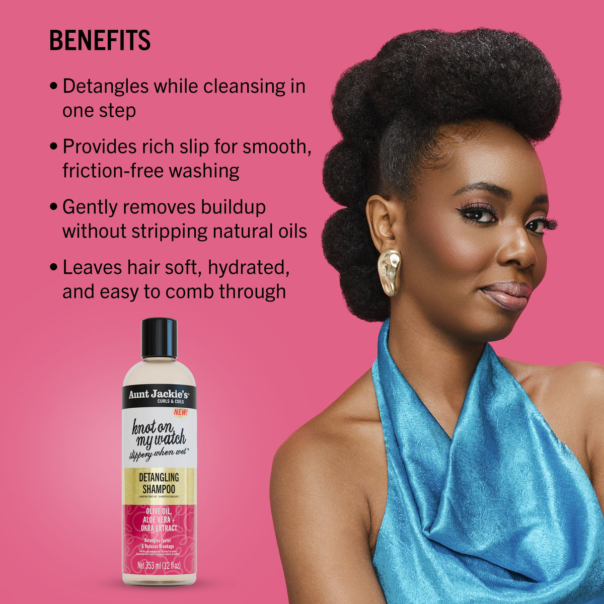 Aunt Jackie's Slippery When Wet Detangling Shampoo