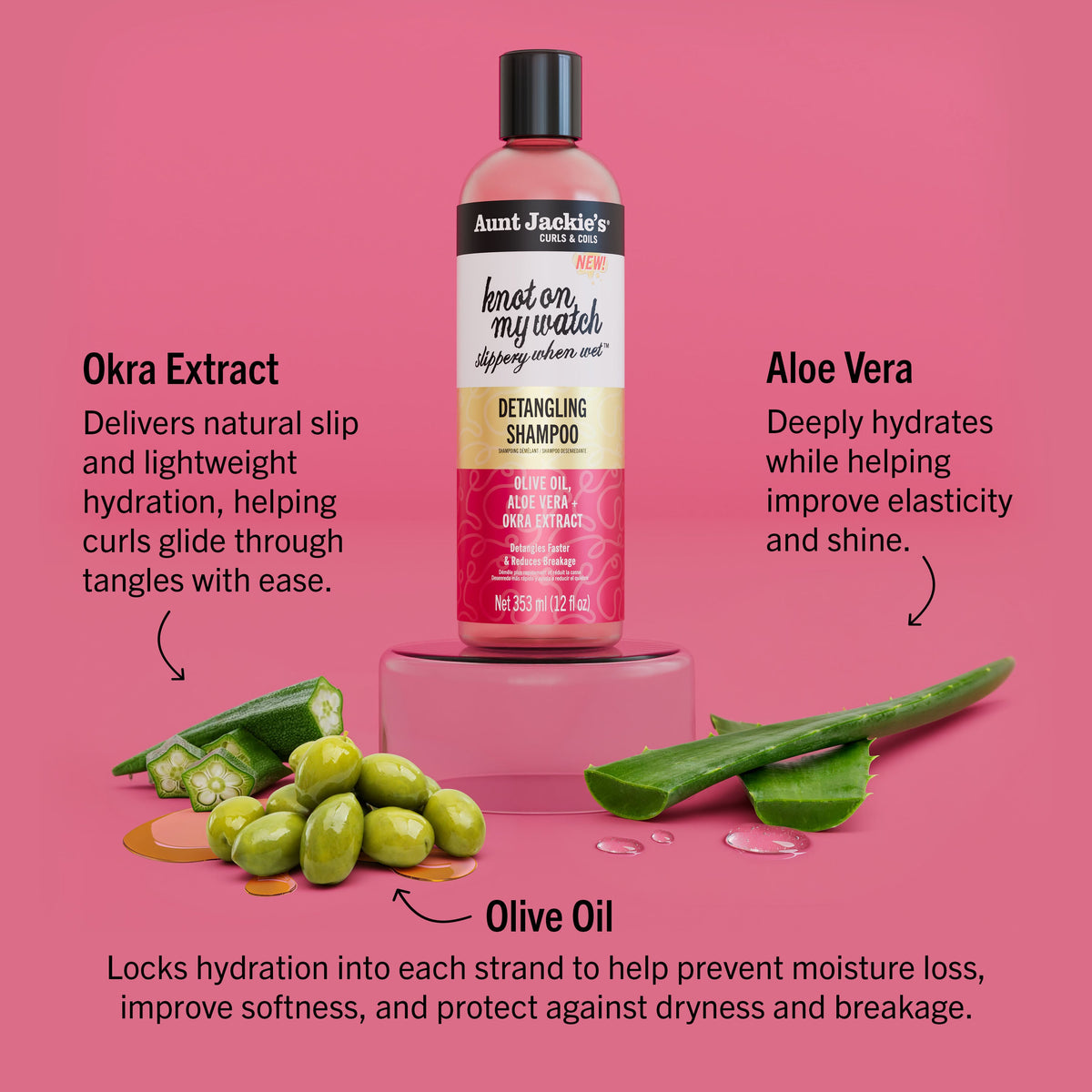 Aunt Jackie's Slippery When Wet Detangling Shampoo