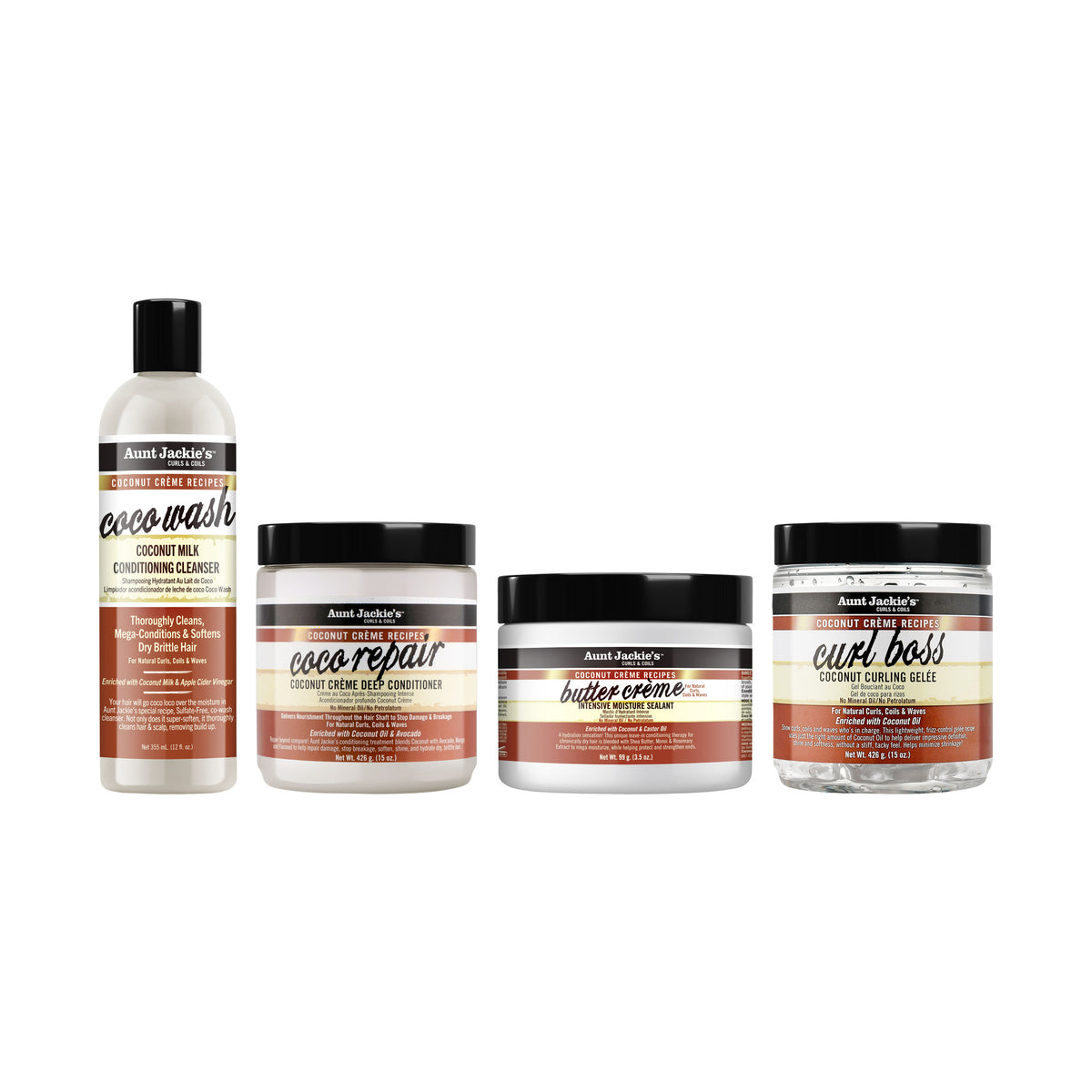 Aunt Jackie's Coconut Crème Repair Ritual | 4-Piece Set