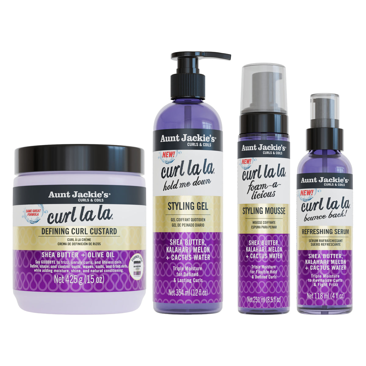 Aunt Jackie's Curl La La Styling Kit | 4-Piece Set