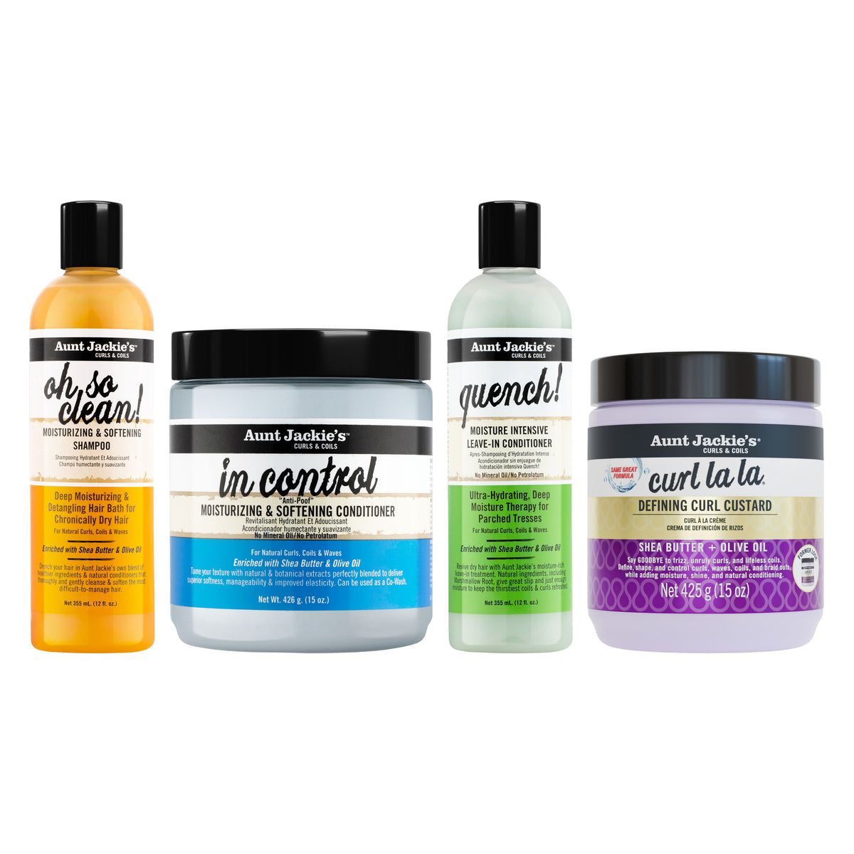 Aunt Jackie's Curl La La Wash & Define Pack | 4-Piece Set